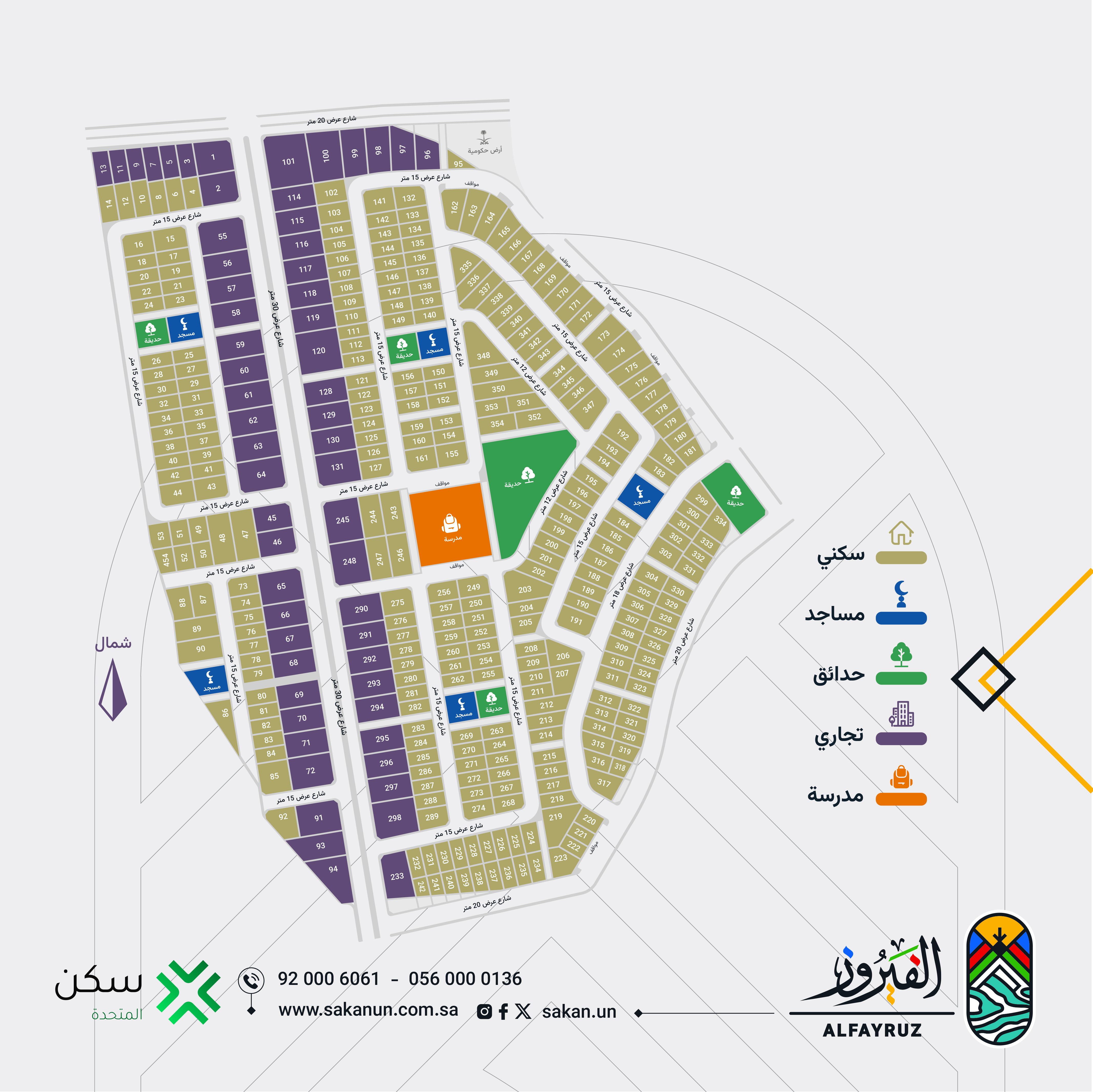خريطة مخطط الفيروز